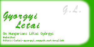 gyorgyi letai business card