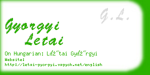 gyorgyi letai business card